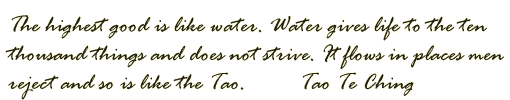 water gives life