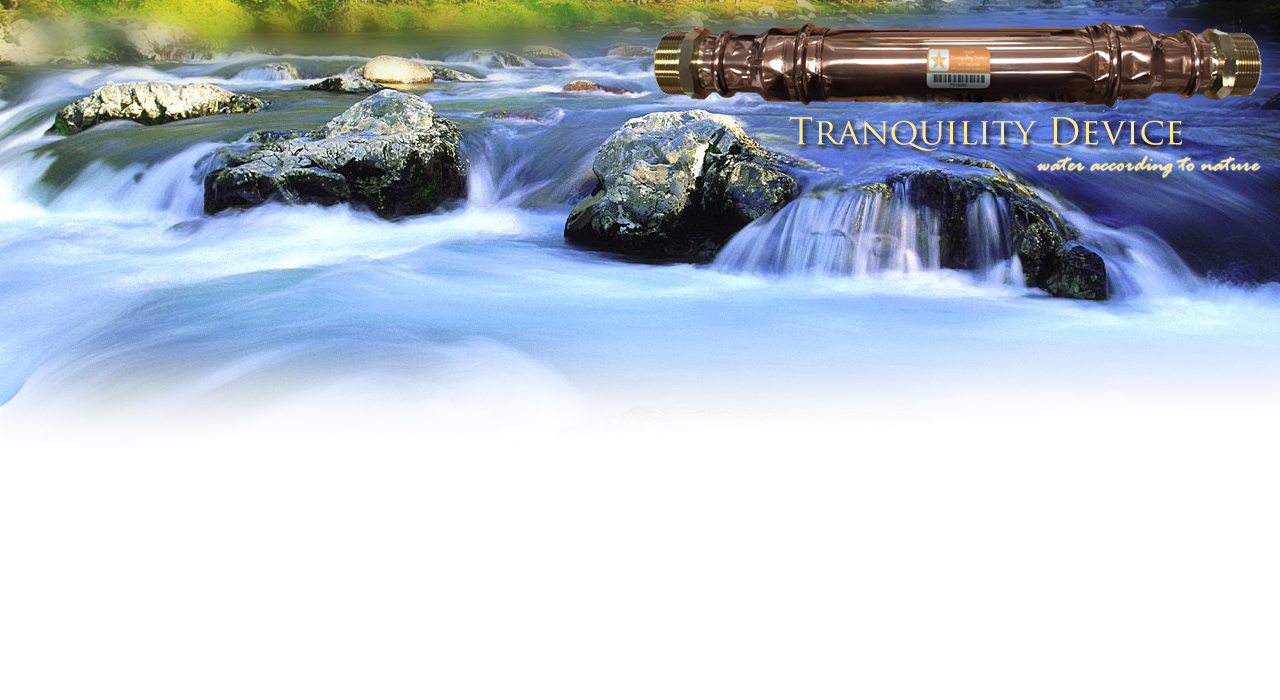 Tranquility Device water unit